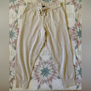 J. Crew Cotton Cashmere Joggers/Pants, Size L